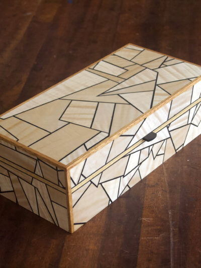 Marquetería de hielo agrietado